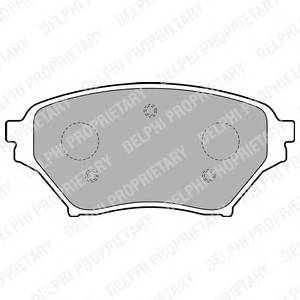 DELPHI LP1761 Комплект гальмівних колодо... DELPHI LP1761 Комплект гальмівних колодо...
