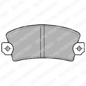 DELPHI LP56 Комплект тормозных колодок