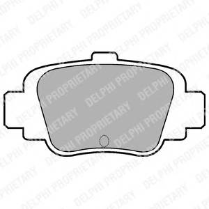 DELPHI LP780 Комплект гальмівних колодо... DELPHI LP780 Комплект гальмівних колодо...