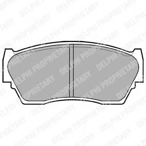 DELPHI LP783 Комплект тормозных колодок