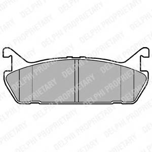 DELPHI LP931 Комплект тормозных колодок