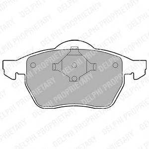 DELPHI LP978 Комплект тормозных колодок