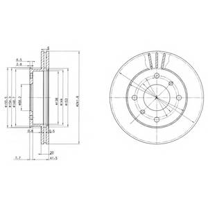 DELPHI BG2632 Тормозной диск DELPHI BG2632 Тормозной диск