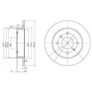 DELPHI BG2633 Гальмівний диск DELPHI BG2633 Гальмівний диск