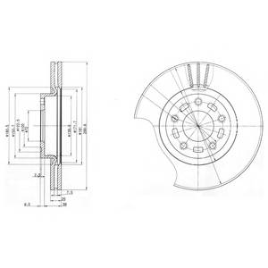 DELPHI BG3928 Тормозной диск DELPHI BG3928 Тормозной диск