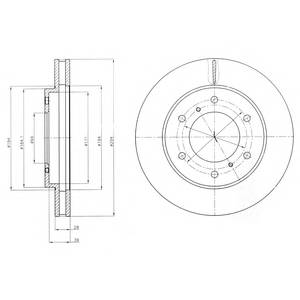 DELPHI BG4257 Тормозной диск DELPHI BG4257 Тормозной диск