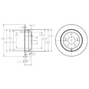 DELPHI BG4335 Тормозной диск DELPHI BG4335 Тормозной диск