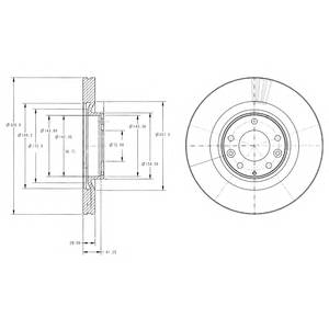 DELPHI BG9104 Тормозной диск DELPHI BG9104 Тормозной диск