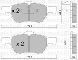 METELLI 22-0523-0 Комплект тормозных колодок... METELLI 22-0523-0 Комплект тормозных колодок...