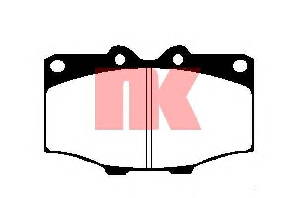 NK 224509 Комплект тормозных колодок