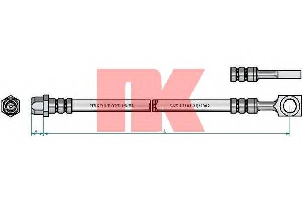 NK 854022 Тормозной шланг NK 854022 Тормозной шланг