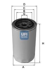 UFI 23.256.00 Масляний фільтр UFI 23.256.00 Масляний фільтр