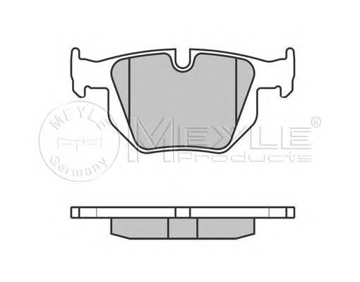 MEYLE 025 235 5017/PD Комплект тормозных колодок... MEYLE 025 235 5017/PD Комплект тормозных колодок...
