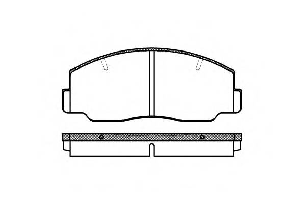 ROADHOUSE 2137.00 Комплект гальмівних колодо...