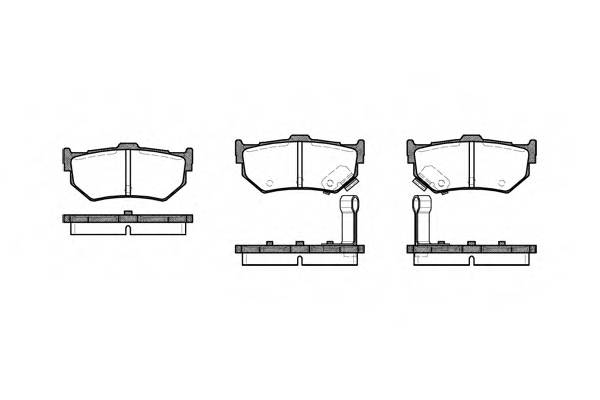 ROADHOUSE 2183.02 Комплект гальмівних колодо...