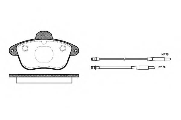ROADHOUSE 2401.04 Комплект тормозных колодок