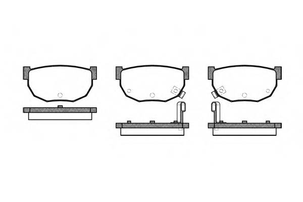 REMSA 0151.02 Комплект тормозных колодок