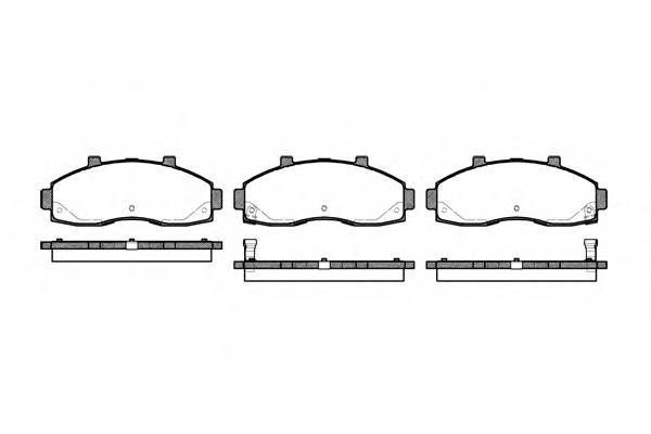 REMSA 0662.02 Комплект тормозных колодок... REMSA 0662.02 Комплект тормозных колодок...