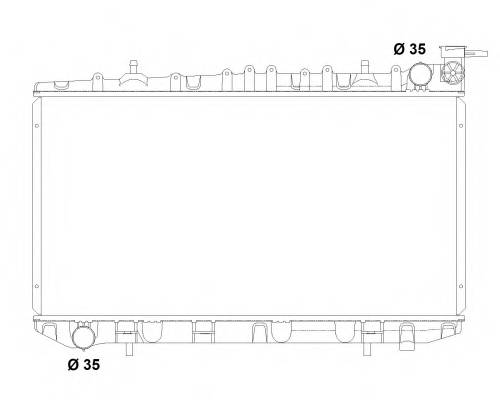 NRF 503497 Радиатор, охлаждение двига