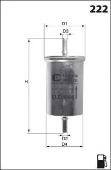 MECAFILTER ELE6111 Топливный фильтр MECAFILTER ELE6111 Топливный фильтр