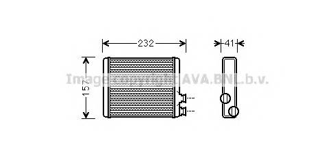 AVA QUALITY COOLING CN6286 Теплообменник, отопление с