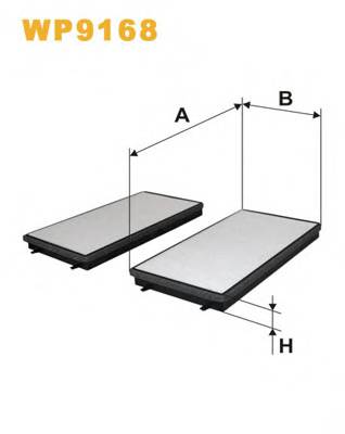 WIX FILTERS WP9168 Фильтр, воздух во внутренно