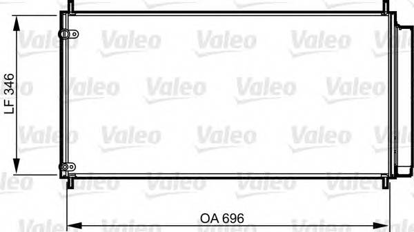 VALEO 814205 Конденсатор, кондиционер