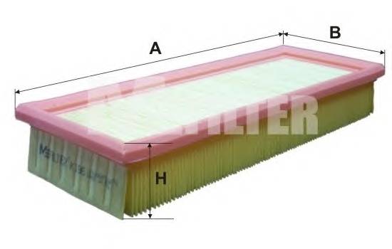 MFILTER K196 Фильтр воздушный FIAT Duna, Uno, Fi