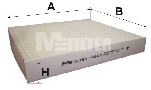 MFILTER K9109 Фильтр салона MFILTER K9109 Фильтр салона