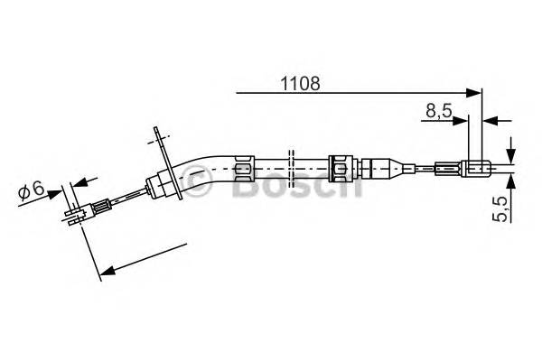 BOSCH 1 987 477 213 Трос, стояночная тормозная ... BOSCH 1 987 477 213 Трос, стояночная тормозная ...