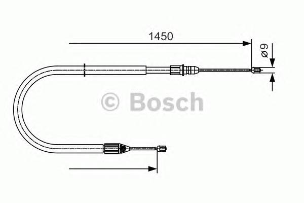 BOSCH 1 987 482 040 Трос, стояночная тормозная ... BOSCH 1 987 482 040 Трос, стояночная тормозная ...