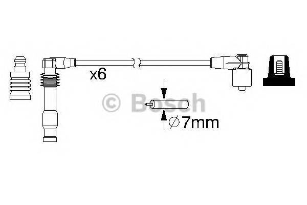 BOSCH 0 986 357 162 Комплект проводов зажигани... BOSCH 0 986 357 162 Комплект проводов зажигани...