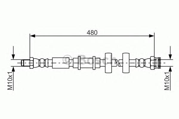 BOSCH 1 987 481 552 Тормозной шланг