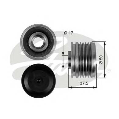 GATES OAP7053 Механізм вільного ходу ген...