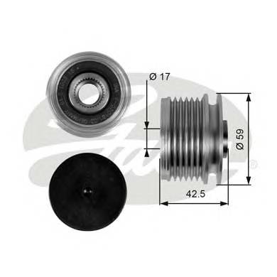 GATES OAP7106 Механізм вільного ходу ген