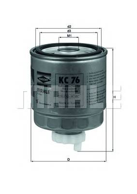 KNECHT KC 76 Паливний фільтр KNECHT KC 76 Паливний фільтр
