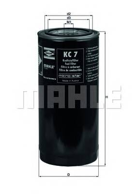 KNECHT KC 7 Паливний фільтр KNECHT KC 7 Паливний фільтр