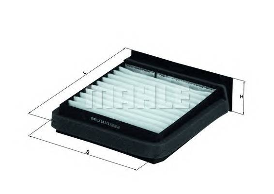 KNECHT LA 376 Фильтр, воздух во внутренно