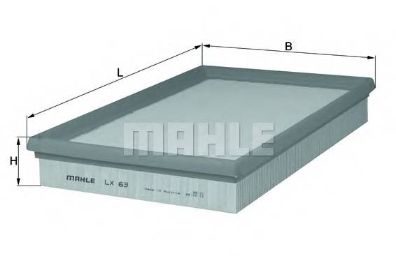 KNECHT LX 63 Воздушный фильтр KNECHT LX 63 Воздушный фильтр