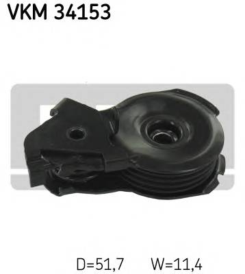 SKF VKM 34153 Натяжний ролик, поліклінов... SKF VKM 34153 Натяжний ролик, поліклінов...