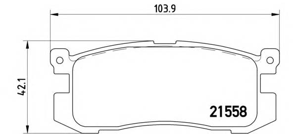 BREMBO P 24 025 Комплект гальмівних колодо... BREMBO P 24 025 Комплект гальмівних колодо...