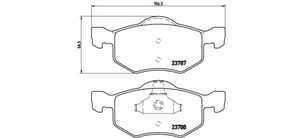 BREMBO P 24 056 Комплект тормозных колодок... BREMBO P 24 056 Комплект тормозных колодок...
