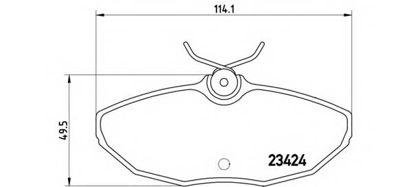 BREMBO P 36 013 Комплект гальмівних колодо... BREMBO P 36 013 Комплект гальмівних колодо...