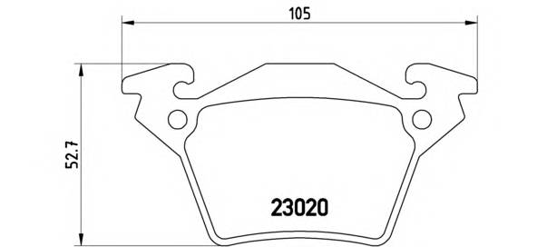 BREMBO P 50 032 Комплект гальмівних колодо... BREMBO P 50 032 Комплект гальмівних колодо...