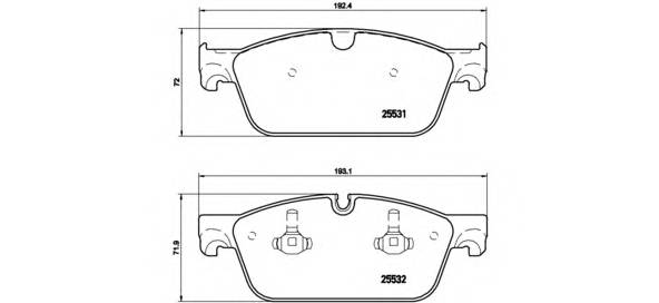 BREMBO P 50 102 Комплект тормозных колодок... BREMBO P 50 102 Комплект тормозных колодок...