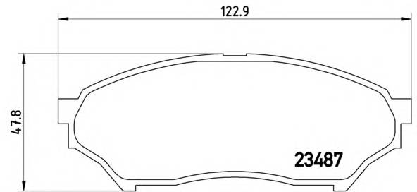 BREMBO P 54 028 Комплект тормозных колодок... BREMBO P 54 028 Комплект тормозных колодок...