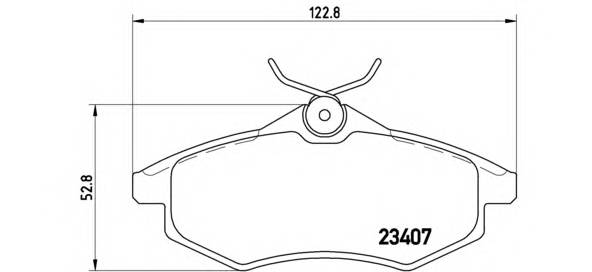 BREMBO P 61 074 Комплект тормозных колодок... BREMBO P 61 074 Комплект тормозных колодок...