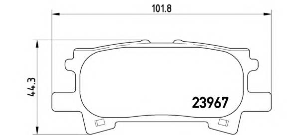 BREMBO P 83 068 Комплект гальмівних колодо... BREMBO P 83 068 Комплект гальмівних колодо...