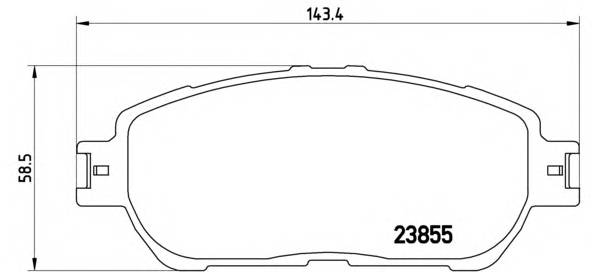 BREMBO P 83 105 Комплект тормозных колодок... BREMBO P 83 105 Комплект тормозных колодок...