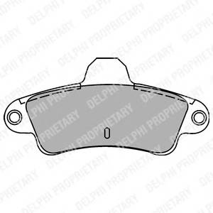 DELPHI LP1242 Комплект тормозных колодок...